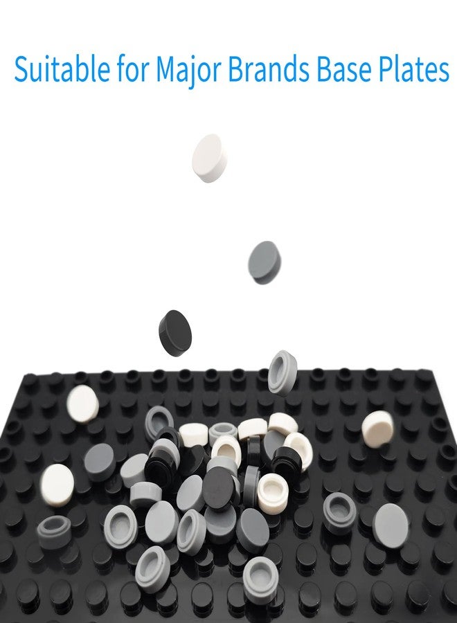 PIPART 1x1 Round Tile 1000 Pieces, 98138 Bricks Compatible with Major Brand Bricks, DIY for Pixel Mosaic Art (199 Dark Stone Grey) - Image 5